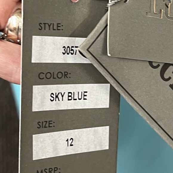Lucci Lu sky blue formal New with tags #3057 - Picture 7 of 9